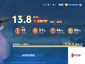 王者荣耀，娜可露露排位9杀1死MVP，揭秘资源管理制胜策略