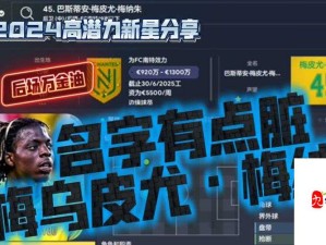 FM2016精选高潜力后卫 打造无敌防线资源管理攻略