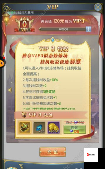 天天传奇VIP价格及各等级特权全揭秘